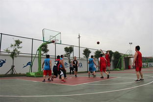 天长市关塘中学举行五四青年教职工篮球赛
